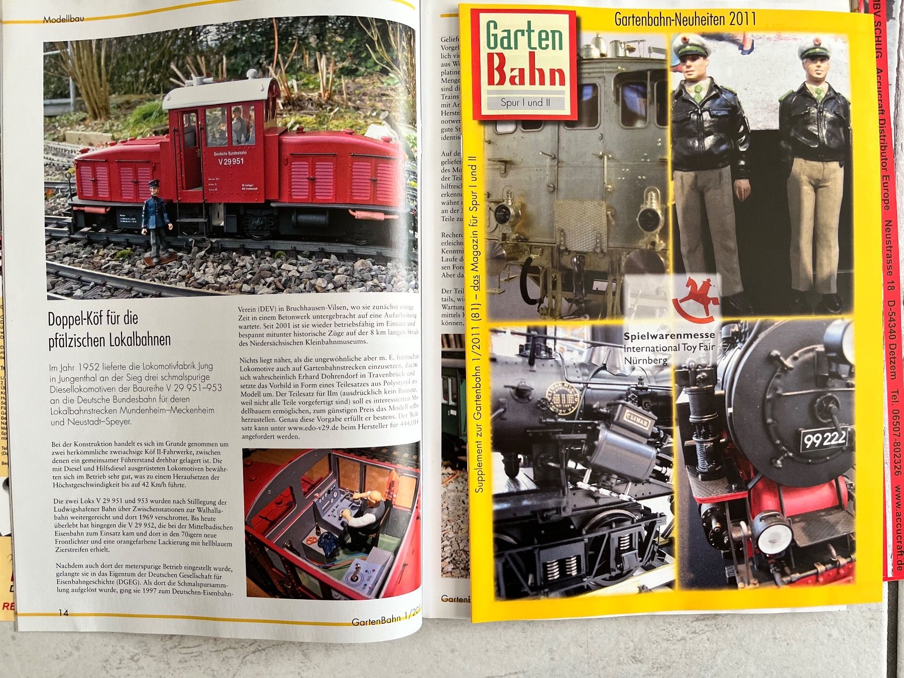 Riviste & Magazine: Gartenbahn Jahrgang 2011 – Usato da Rudolfstetten venduto da Rrst1968 2