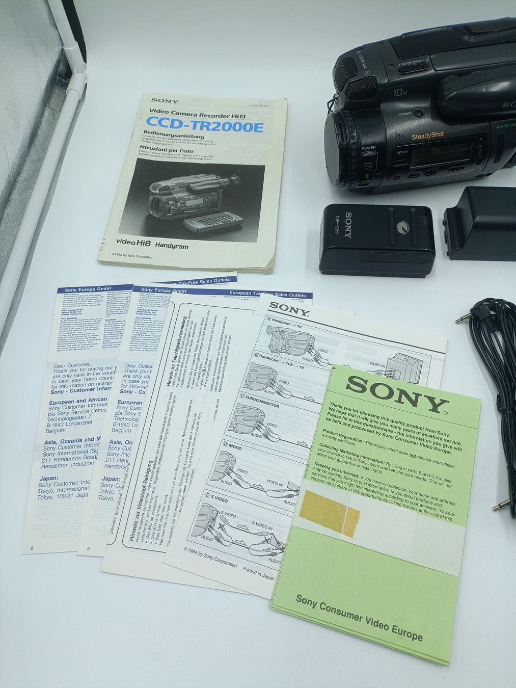 Sony Camcorder: Sony Handycam Video Hi8, Model: CCD-TR2000E – Gebraucht aus Wil SG von  3