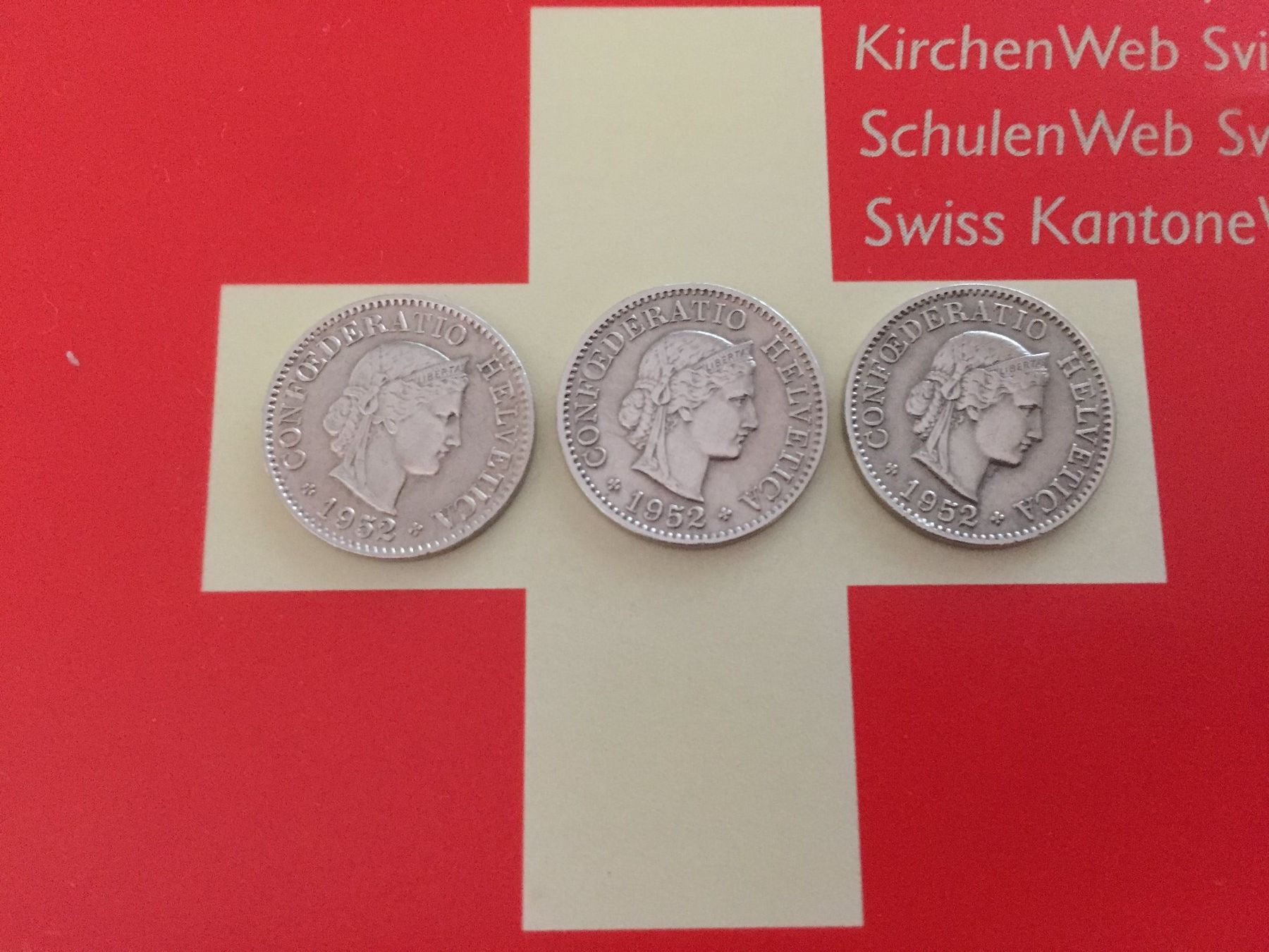 Tutti le monete: 5 Rappen - TRIO 1952 vz – Usato da Elsau venduto da herbybay 3