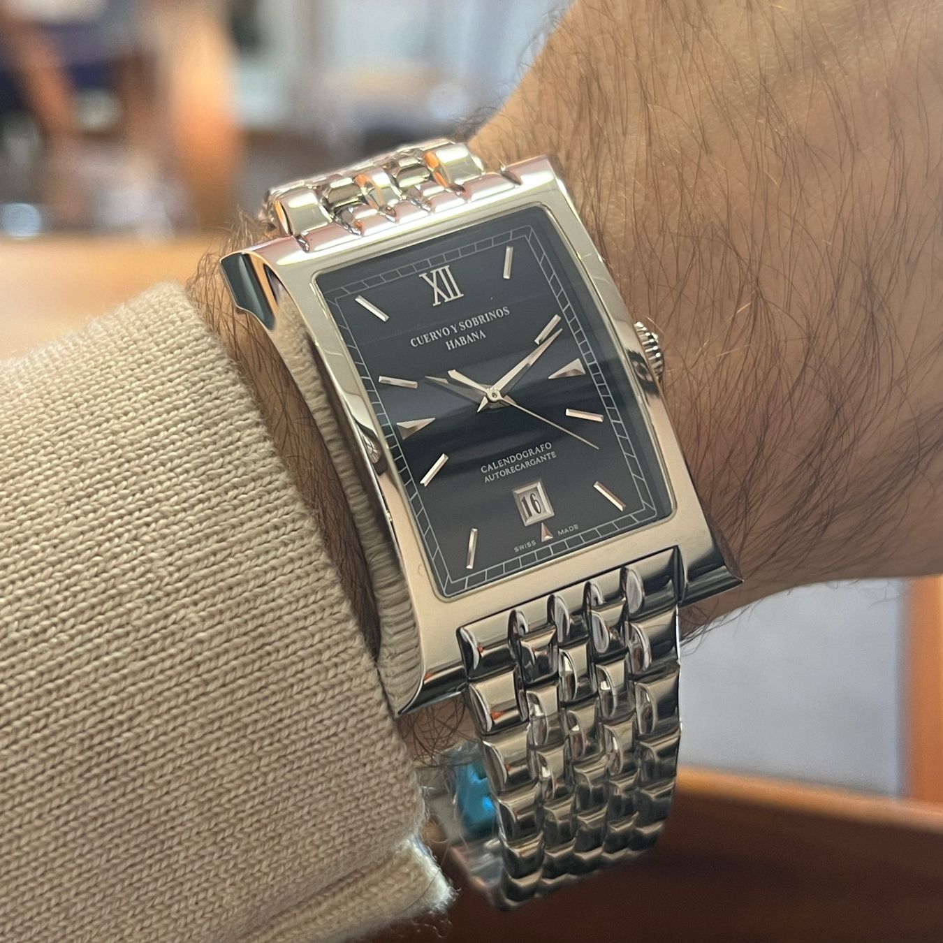 Orologi: Cuervo Y Sobrinos Esplendidos Black Dial A2412/2 – Usato da Carouge GE venduto da Watchaser 3