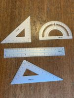 Aluminium Lineal 4-teilig NEU