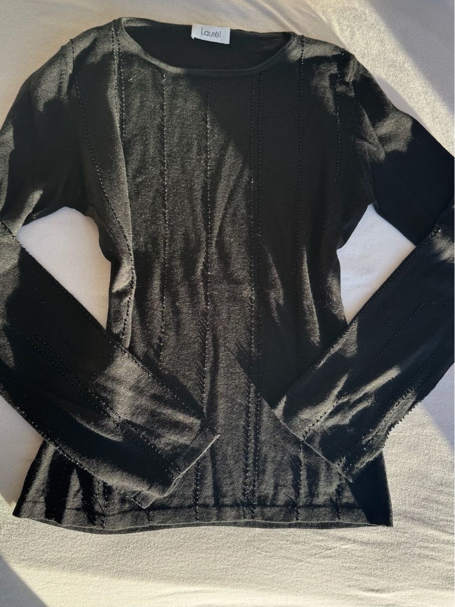 Maglioni & Felpe: Laurèl Pullover Gr. 38 Seide Schurwolle Kaschmir schwarz – Usato da Steckborn venduto da rab_y78k 1