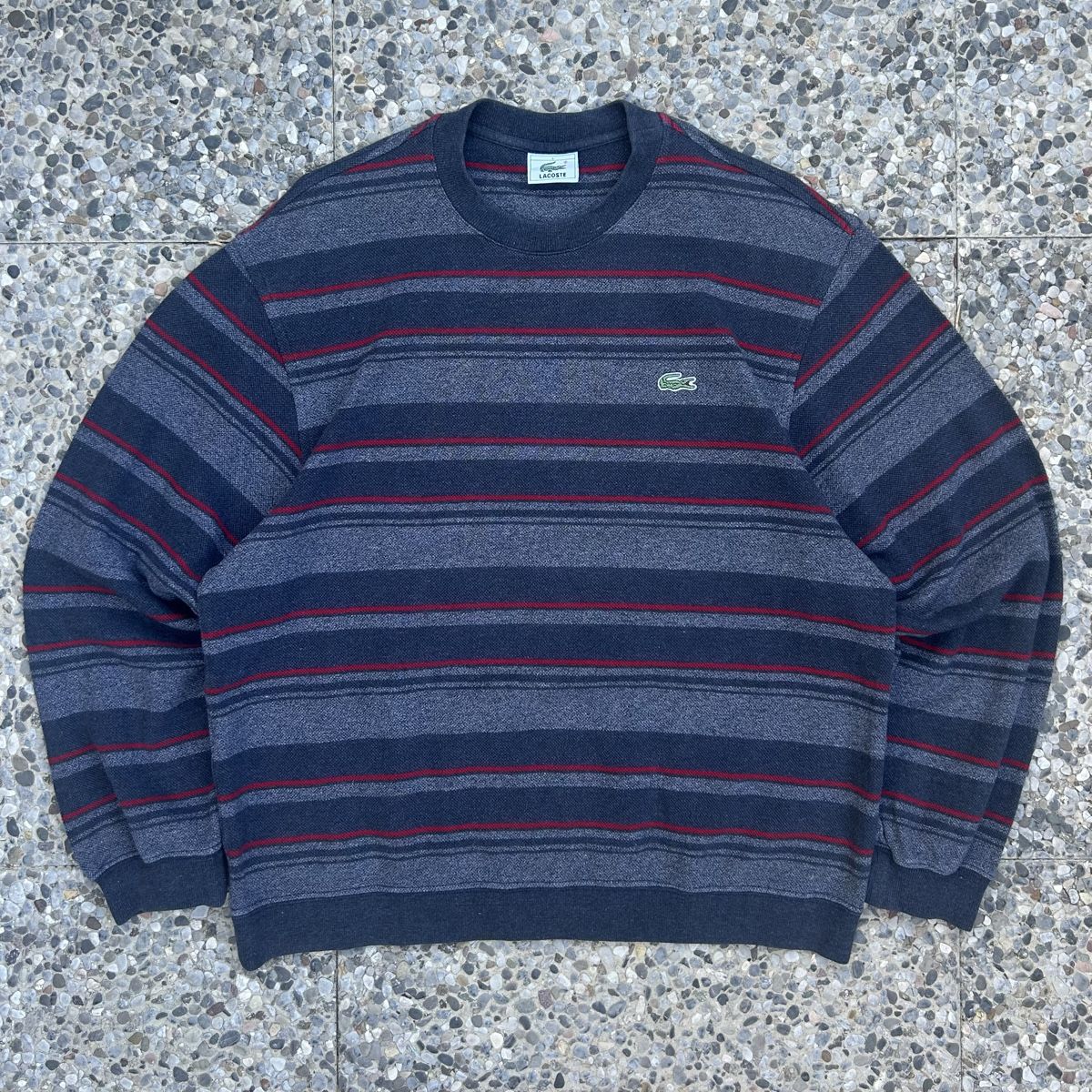 Lacoste Maglioni & Felpe: Vintage Lacoste Stripped Sweatshirt – Usato da brent venduto da fukusapes