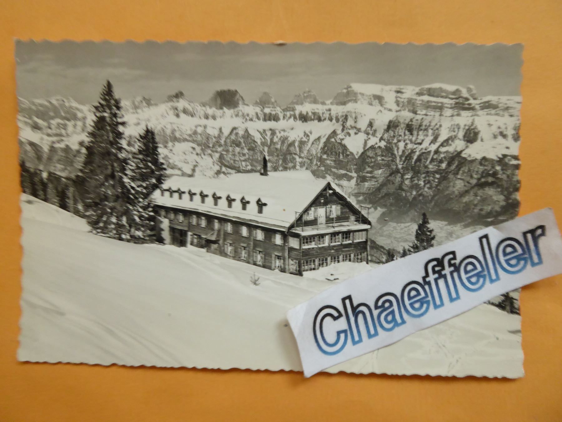 Cartoline postali: 1963  Berghotel Schönhalden ob Flums – Usato da Zürich venduto da Chaeffeler
