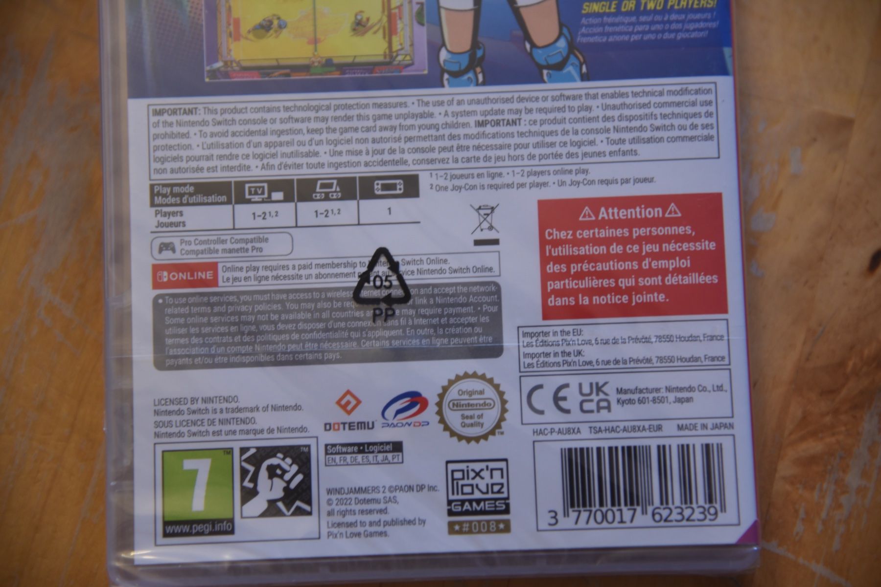 Giochi: Windjammers 2 (NEU) – Nuovo e nell'imballaggio originale da Frenkendorf venduto da gelbeZinnie 2