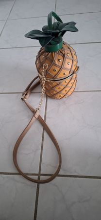 Handtasche Ananas Design Umhängetasche guter Zustand
