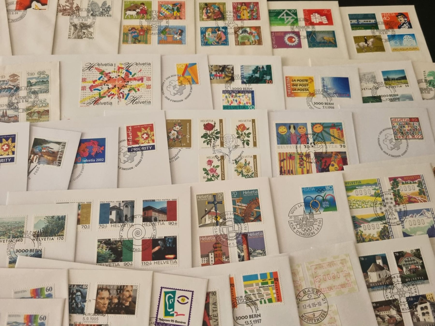 Alle Briefmarken: Lot mit 200 FDC Briefe Schweiz – Gebraucht aus Gümligen von Geniusbuy 9