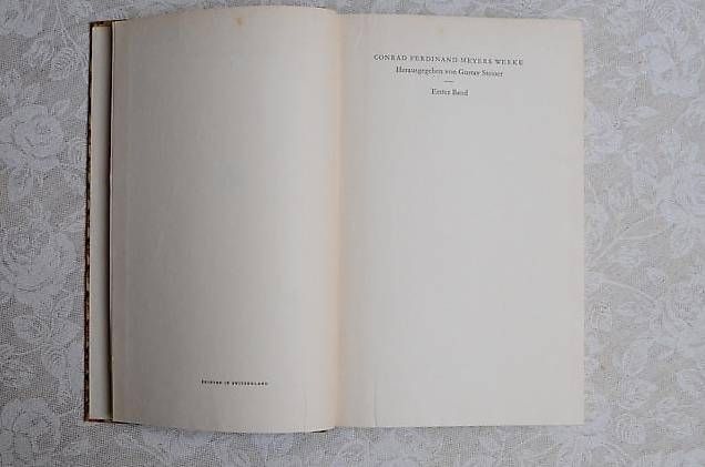 Libri: Conrad Ferdinand Meyers Werke  ( 4 Bände ) – Usato da Basel venduto da storchenricardo 2