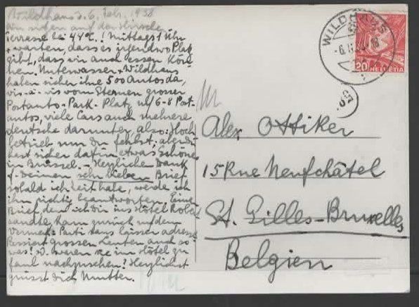 Ansichtskarten: KÄSERRUCH OSTABFAHRT   1938  (N – Gebraucht aus Ruggell von Masescha 1