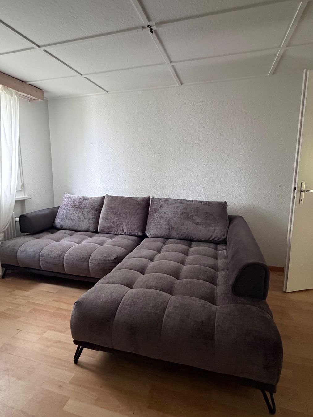 Mömax Sofas: Ecksofa Stoff dunkelgrau guter Zustand – Gebraucht aus Wilen b. Wil von Valerx 3