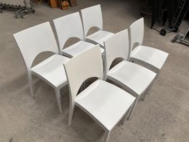 Kunststoffstühle weiss Stuhl Modern Stapelstuhl occasion