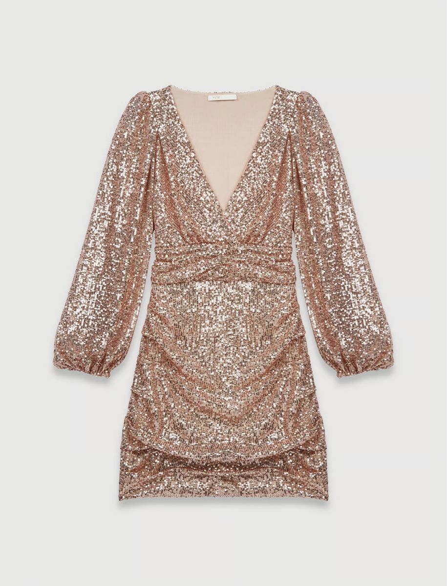 Maje Vestiti: Maje Kleid Roségold – Nuovo (secondo la descrizione) da Fällanden venduto da Pilli91 2
