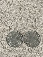 2 stück 2 Franken Münzen 1963 und 1964 Schweiz