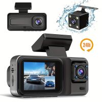 Dashcam Auto 3-Kanal 1080P DVR Nachtsicht Rückfahrkamera IP
