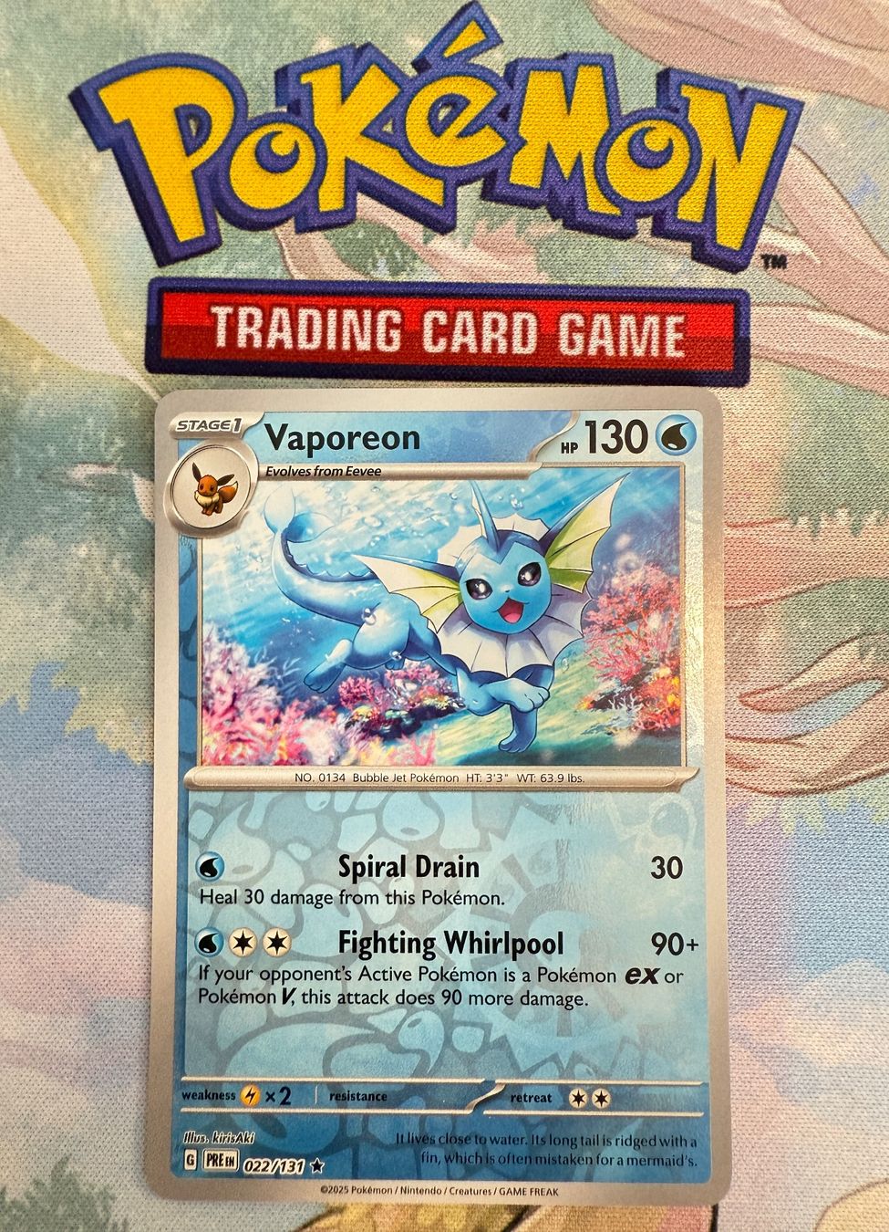 Karten: Vaporeon Reverse Holo Prismatic Evolutions 022/131 – Neu (gemäss Beschreibung) aus Sempach von R-G