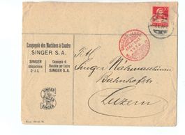 CH Brief Singer S.A. Maria Einsiedeln nach Luzern - o 1934