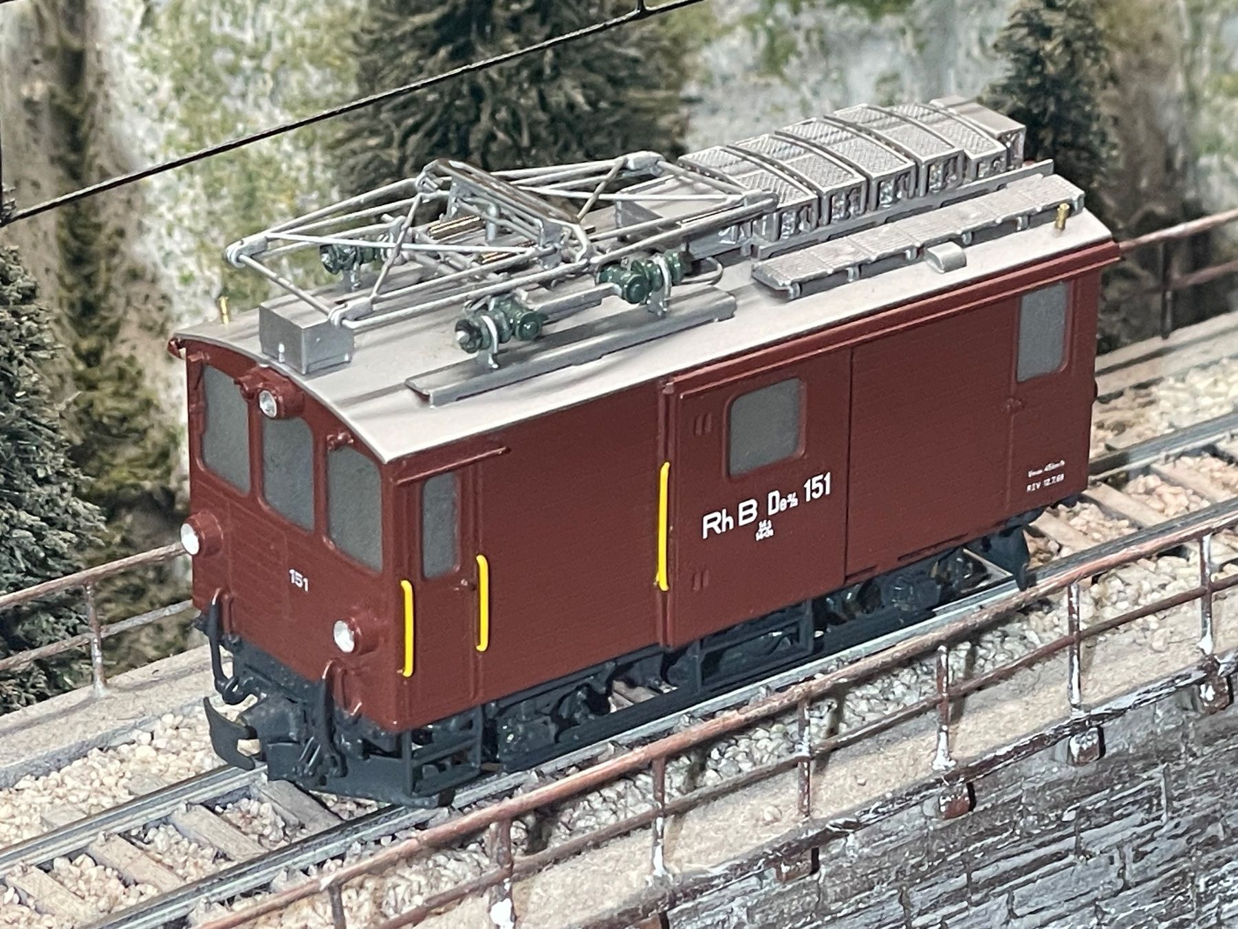 Lemaco Modellini di ferrovie: Lemaco, RhB, De 2/2 151 – Nuovo (secondo la descrizione) da Krummenau venduto da ferrotech