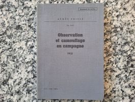 Observation et camouflage en campagne