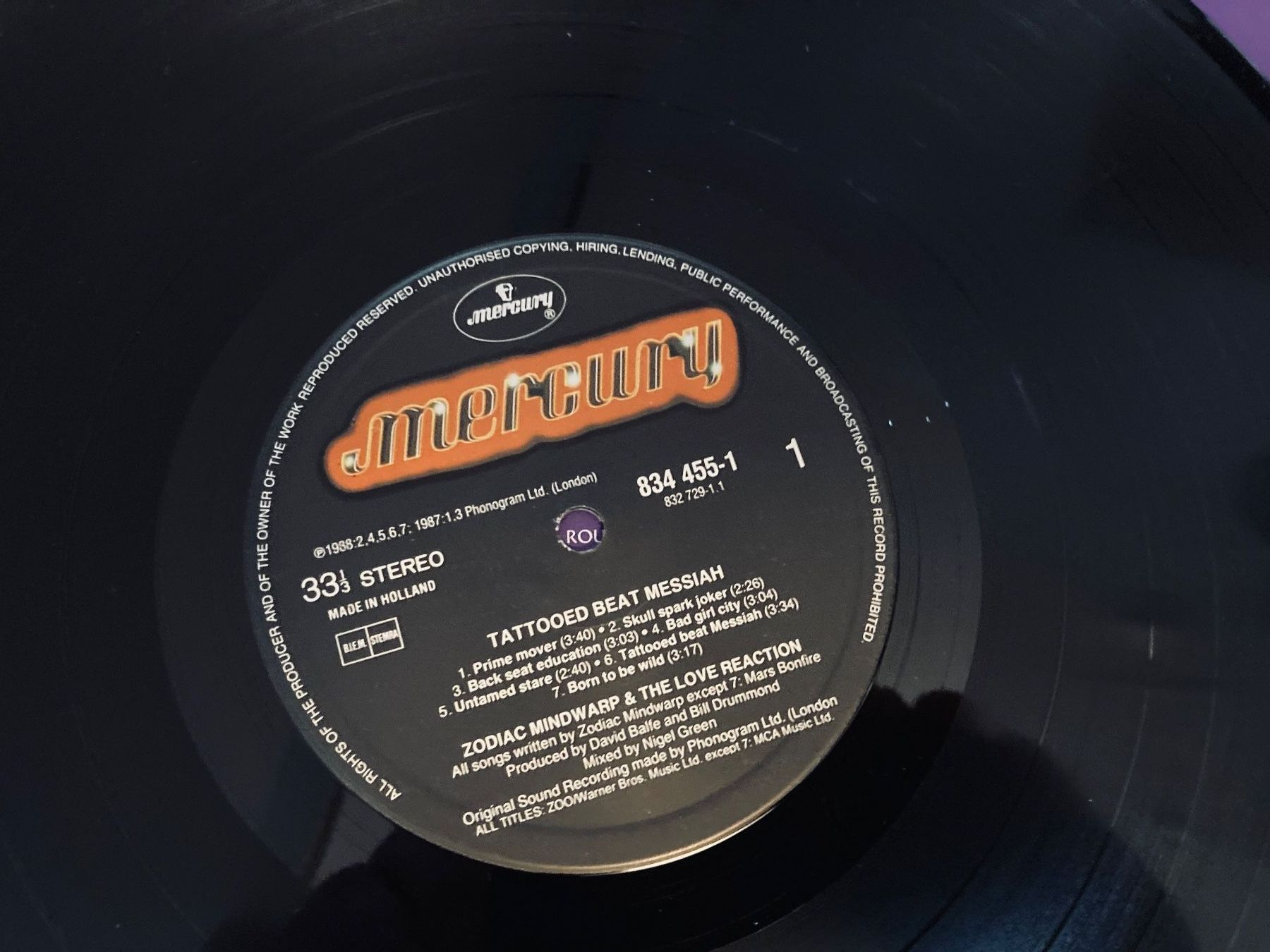 Dischi in vinile: Zodiac Mindwarp LP Tattooed Beat Messiah – Usato da Wagenhausen venduto da Novafreund283 3