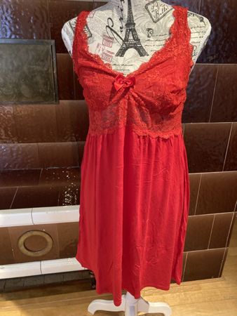 Rotes Negligé mit Spitze❤️Gr.S nr.2