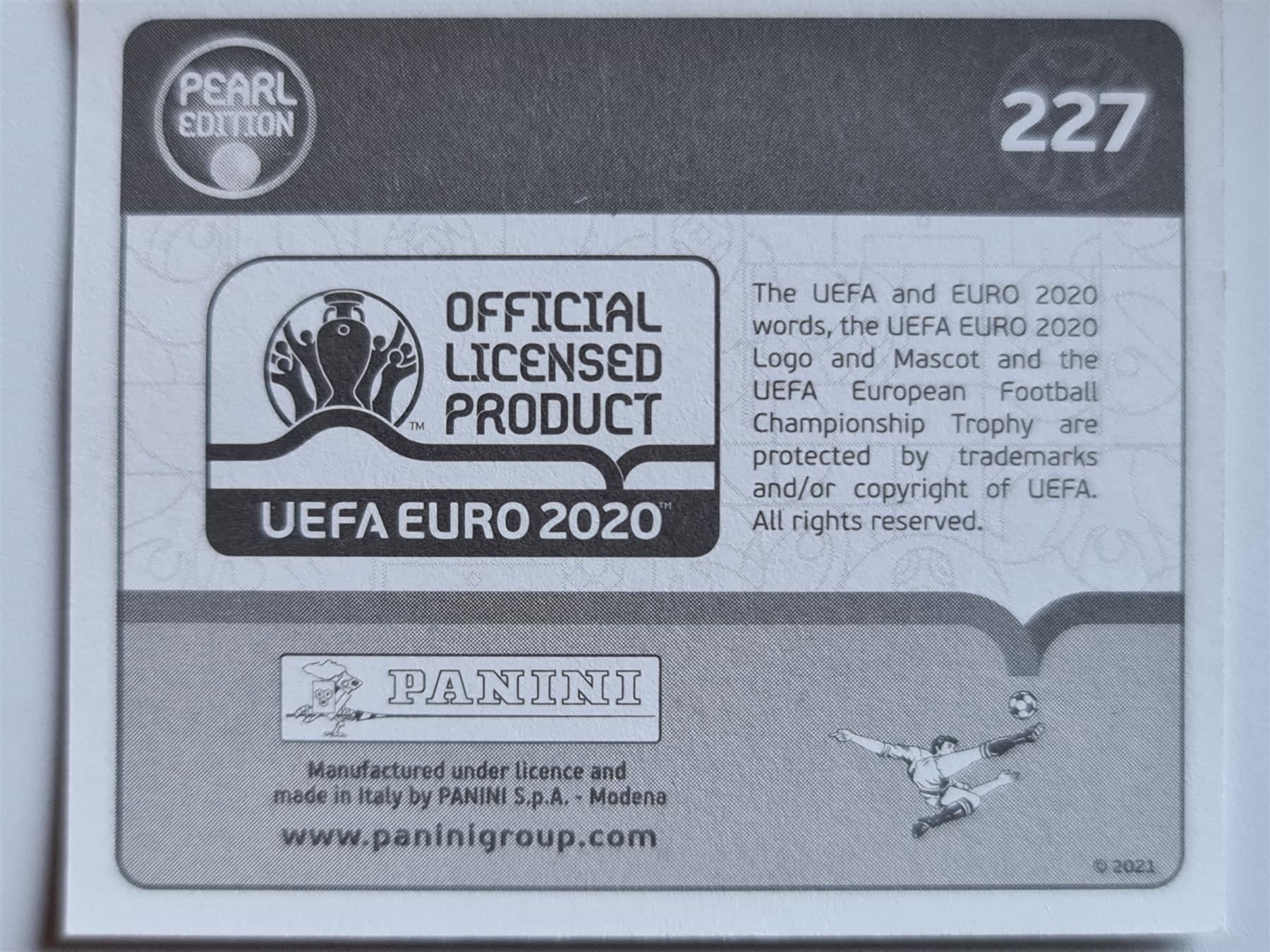 Panini Carte collezionabili: Panini EURO 2020 pearl edition 227 – Nuovo (secondo la descrizione) da Dintikon venduto da Prime-shop 1