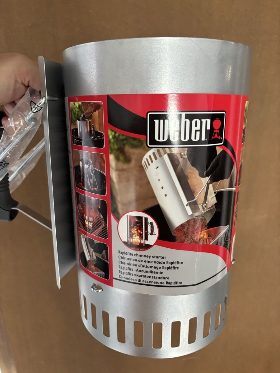 Griglie: Weber Cheminée d'allumage Rapidfire – Nuovo e nell'imballaggio originale da Ardon venduto da Azurreka
