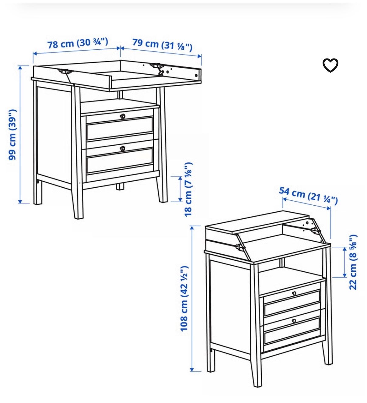 Ikea Fasciatoi & Accessori: Wickeltisch/Kommode: Fast wie neu. – Usato da Wangen SZ venduto da vendolibri 2