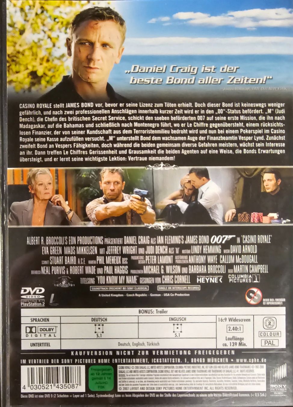Tutti i DVDs: James Bond 007 - Casino Royale – Usato da Wahlen b. Laufen venduto da Cg10 1
