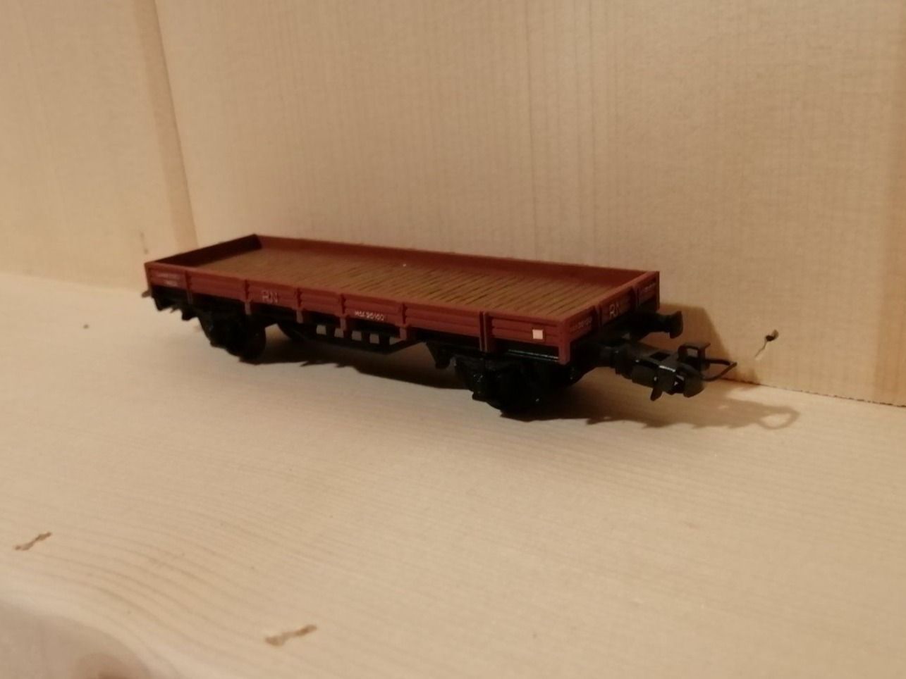 Modellini di ferrovie: Electrotren HO DC : RN wagon plat à 2 essieux – Usato da Buttes venduto da Cafe2005 3