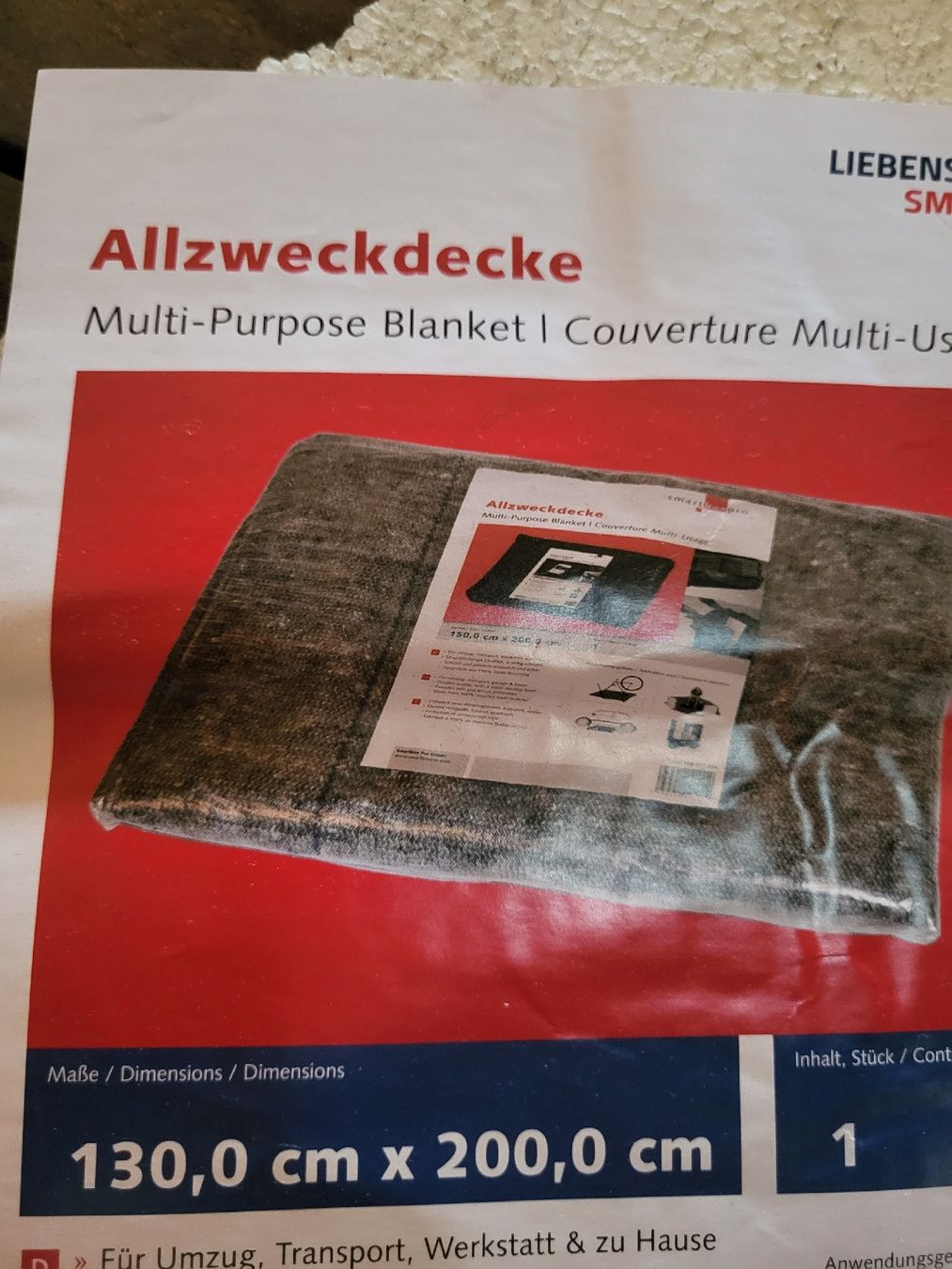 Coperte: 10 X Umzugdecken-Allzwickdecken 130x200cm – Nuovo e nell'imballaggio originale da Riehen venduto da tamola67 1