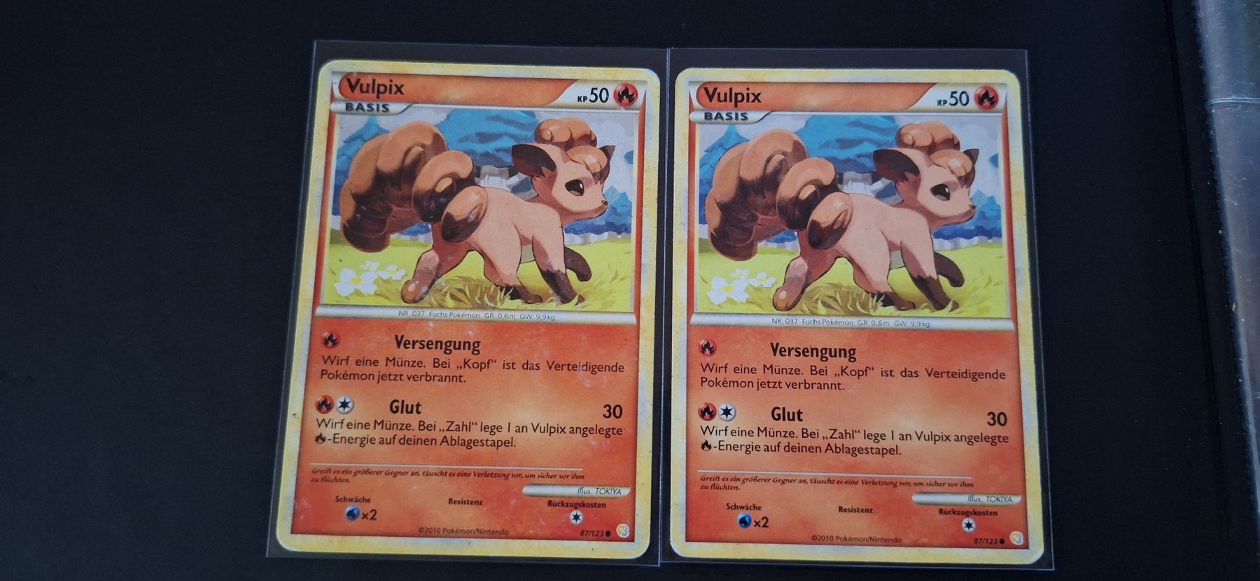 Cartes: 2x Pokemon Vulpix Karte gebraucht – D'occasion à Lengnau AG par rap_zh9k
