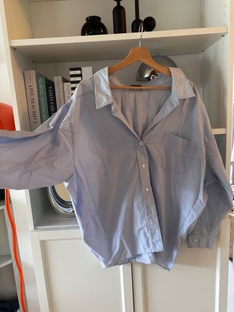 Zara Oversize Hemd Bluse Hellblau Gr. S, Top Zustand! Cos