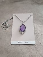 Drop Kette-Swarovski-Kritallen- Amethyst