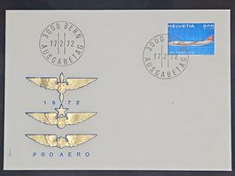 CL08 Enveloppe + Timbre Suisse 1972