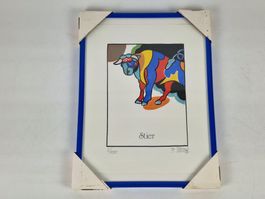 Kunstdruck "Sternzeichen Stier" - gerahmt
