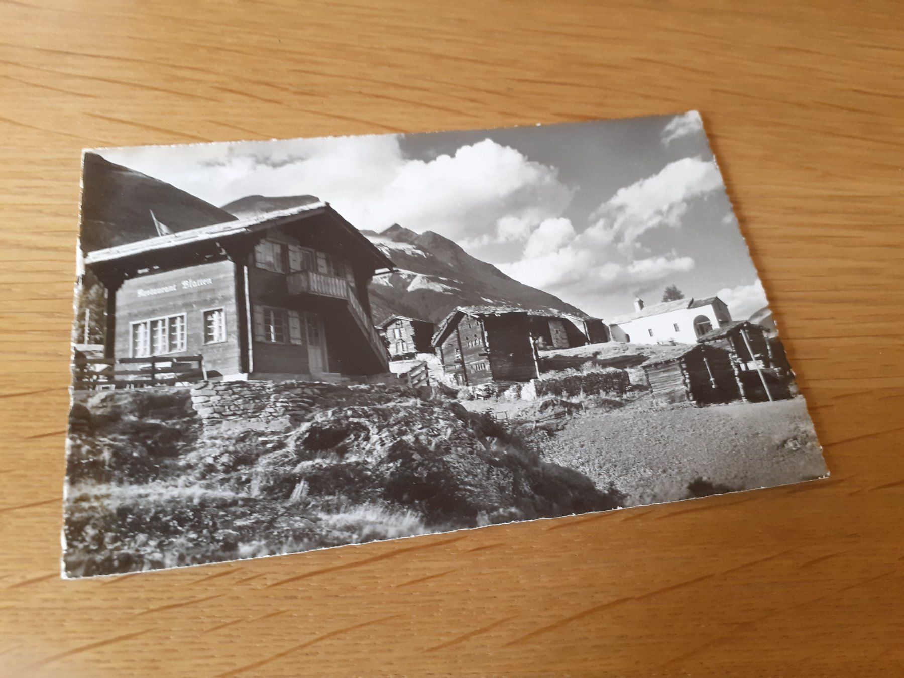 Cartoline postali: ZERMATT - RESTAURANT BLATTEN - 1983 – Usato da Winterthur venduto da Ornyx7