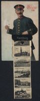 Leporello-AK Hamburg, Briefträger mit A