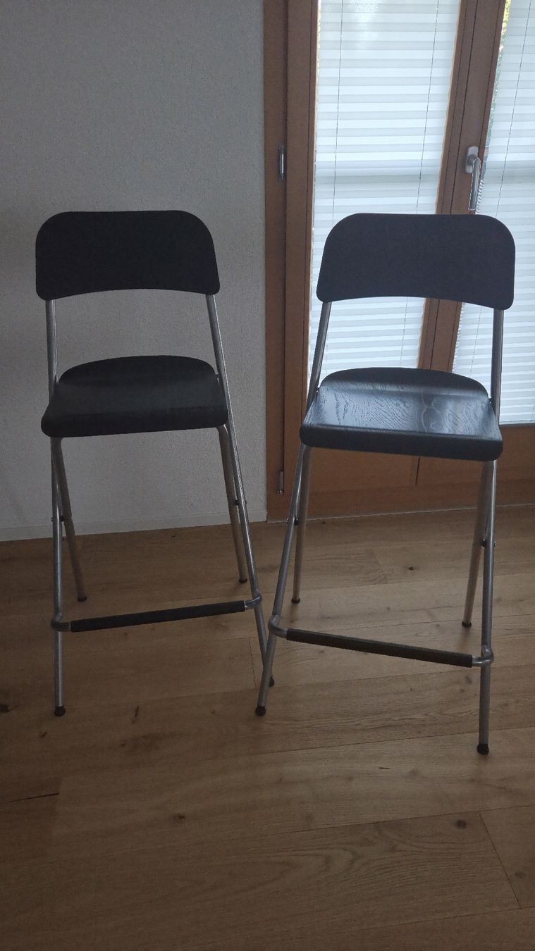 Ikea Sgabelli: Barhocker schwarz – Usato da Gwatt (Thun) venduto da Julie-K