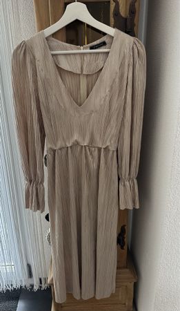 Elegantes Festkleid Gold Glitzer Gr. 34 Neuwertig