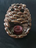 Kerzenhalter Partylite Zapfen Keramik, Herbst
