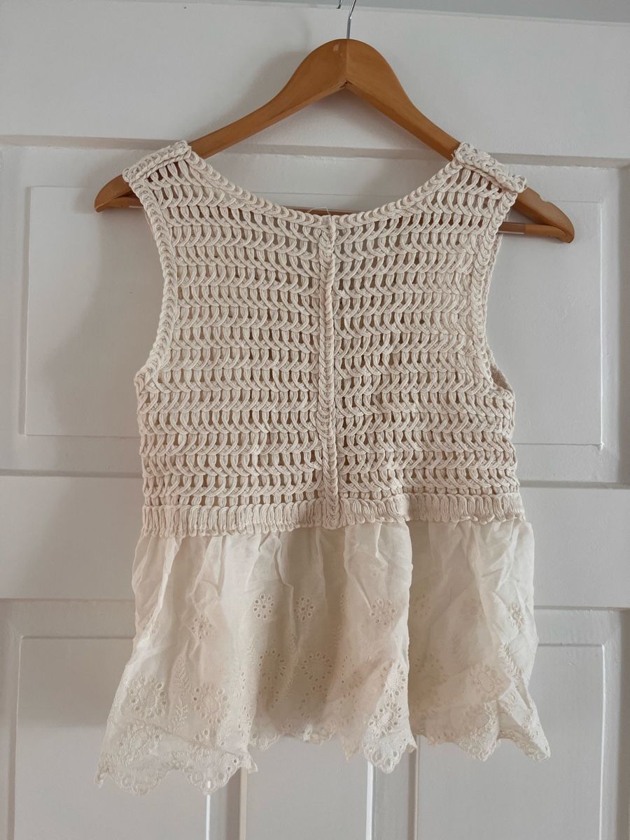 Chemisiers: Crochet beige blouse – D'occasion à Zürich par pal_79mf 3