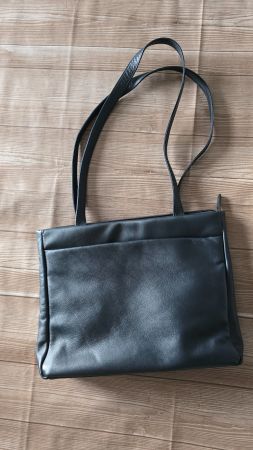 Leder Handtasche - dunkelblau - Businesstasche 👜