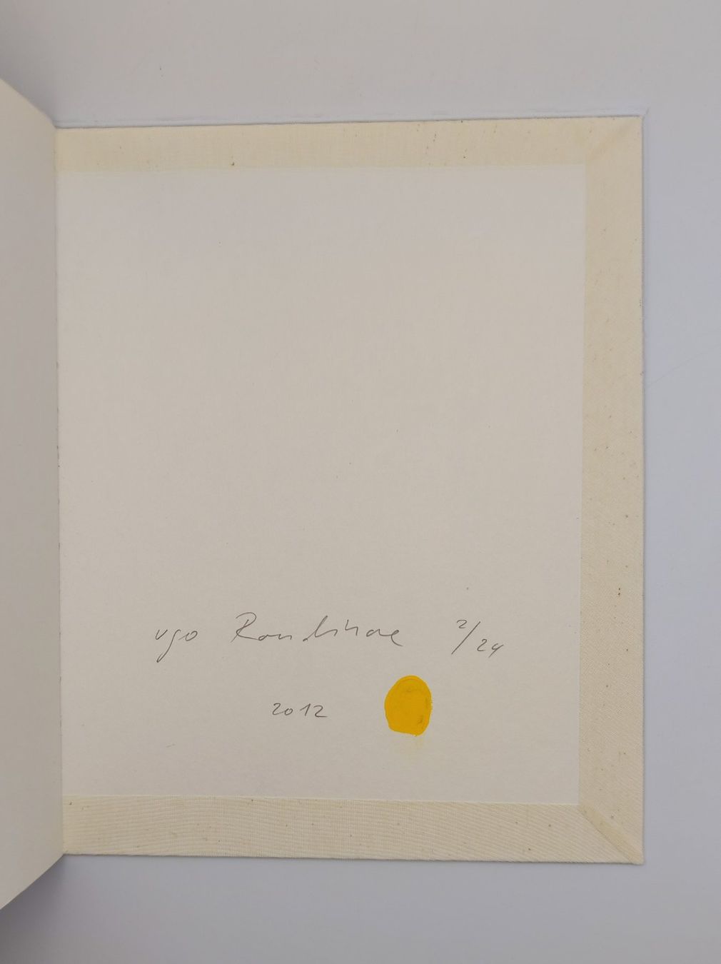 Libri: ARTISTS BOOKS - UGO RONDINONE - – Usato da Goldach venduto da Gaip 3
