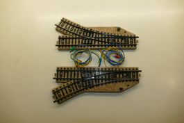 Märklin H0: M-Gleis Weichenpaar Einheit 10