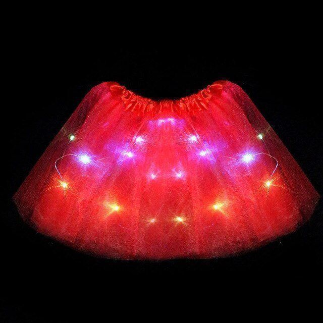 Costumi: Fee Kostüm |Märchen| mit Lichterkette - zwei teilig - rot – Nuovo e nell'imballaggio originale da Oensingen venduto da CSCollectors 1