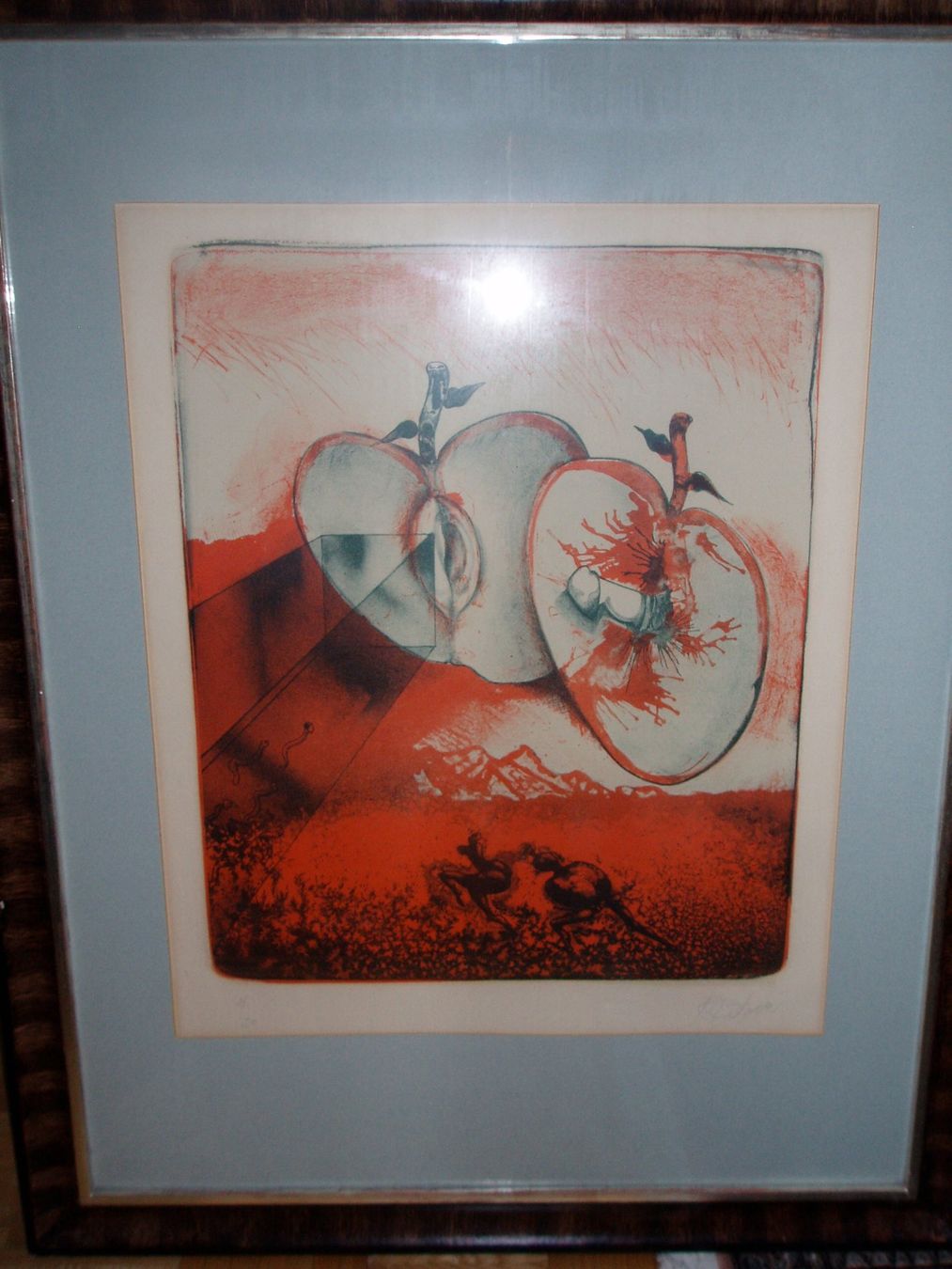 Grafiken & Lithographien: Bild der geteilte Apfel – Gebraucht aus Neudorf von Bucher7005