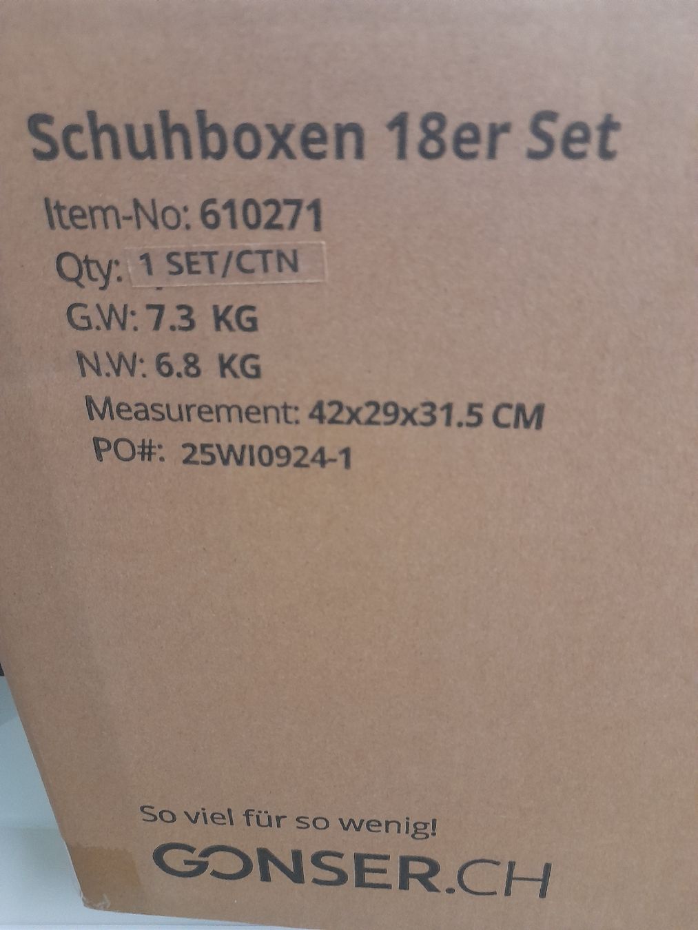Sistemi di archiviazione: Schuhboxen 18-teilig – Nuovo e nell'imballaggio originale da Glattbrugg venduto da B_B 4