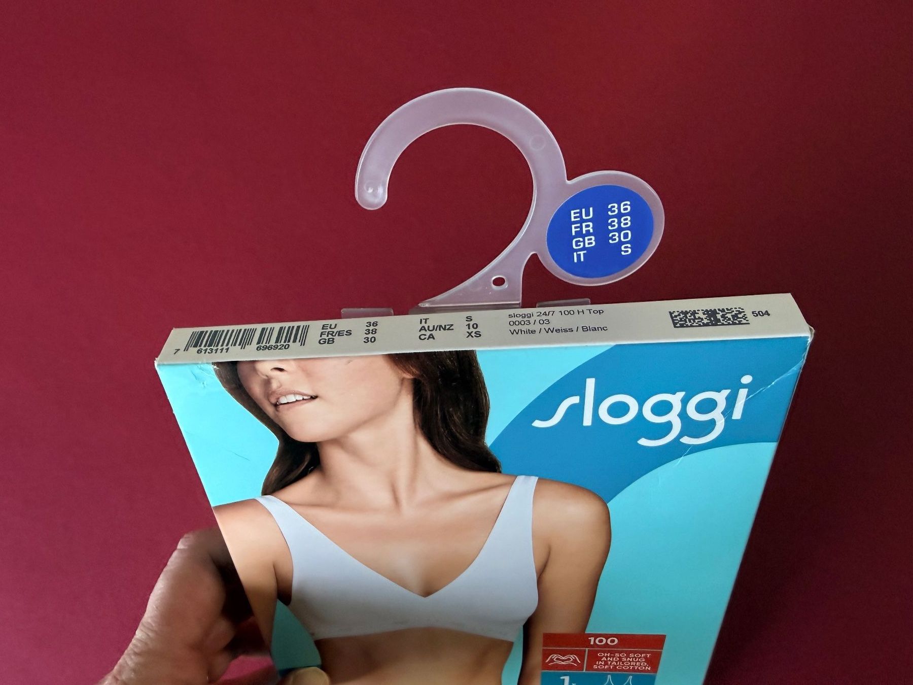 Sloggi Altra biancheria intima: SLOGGI 100, Top, Grösse 36, Farbe Weiss – Nuovo e nell'imballaggio originale da Rudolfstetten venduto da gst_g7xl 1