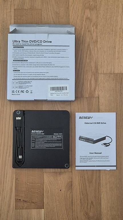 PC: Externes CD/DVD Laufwerk (WIN 11 & MAC & Linux) – Usato da Güttingen venduto da uthomas01 1