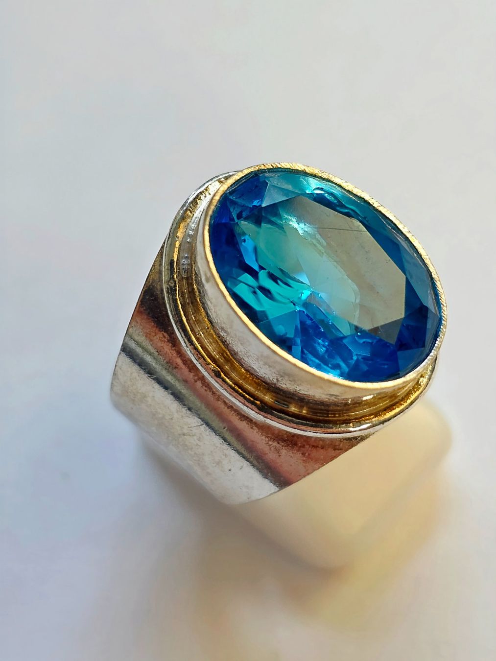 Anelli: Silberring mit blauem Stein Grösse 59 Neu – Nuovo (secondo la descrizione) da Zürich venduto da ben_mn5h 5